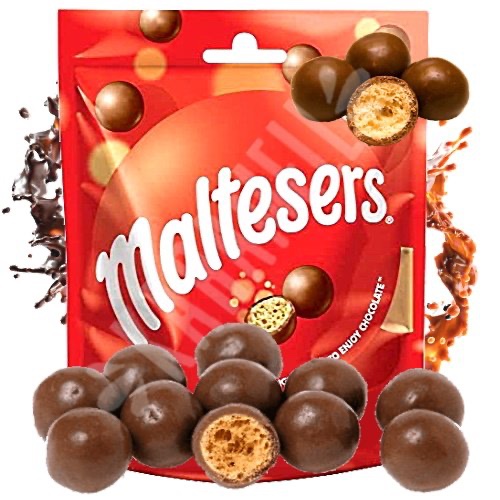 TÚI 11 GÓI SOCOLA NHÂN MẠCH NHA Maltesers Milk Chocolate Fun Size Party Share Bag 11 Pieces, 132g