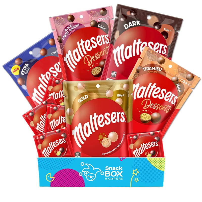 TÚI 11 GÓI SOCOLA NHÂN MẠCH NHA Maltesers Milk Chocolate Fun Size Party Share Bag 11 Pieces, 132g