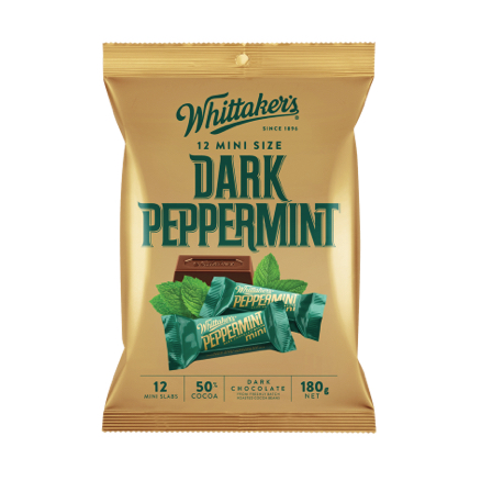 SOCOLA Whittakers Chocolate Sharepack, Hokey Pokey Crunch – Peanut Slab, 180g (12 gói lẻ mini size)