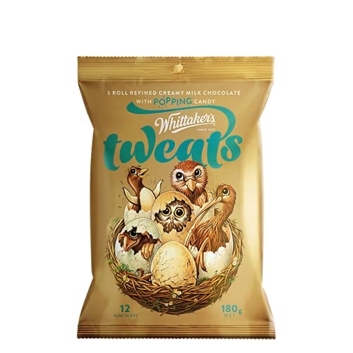 SOCOLA Whittakers Chocolate Sharepack, Hokey Pokey Crunch – Peanut Slab, 180g (12 gói lẻ mini size)