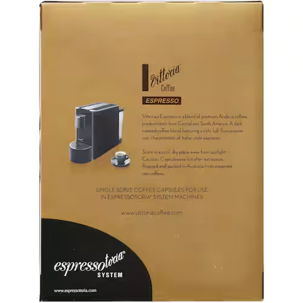 HỘP 12 CAFE VIÊN NÉN DÙNG MÁY PHA Espresso Vittoria Coffee Pods, 100% ARABICA, 78g