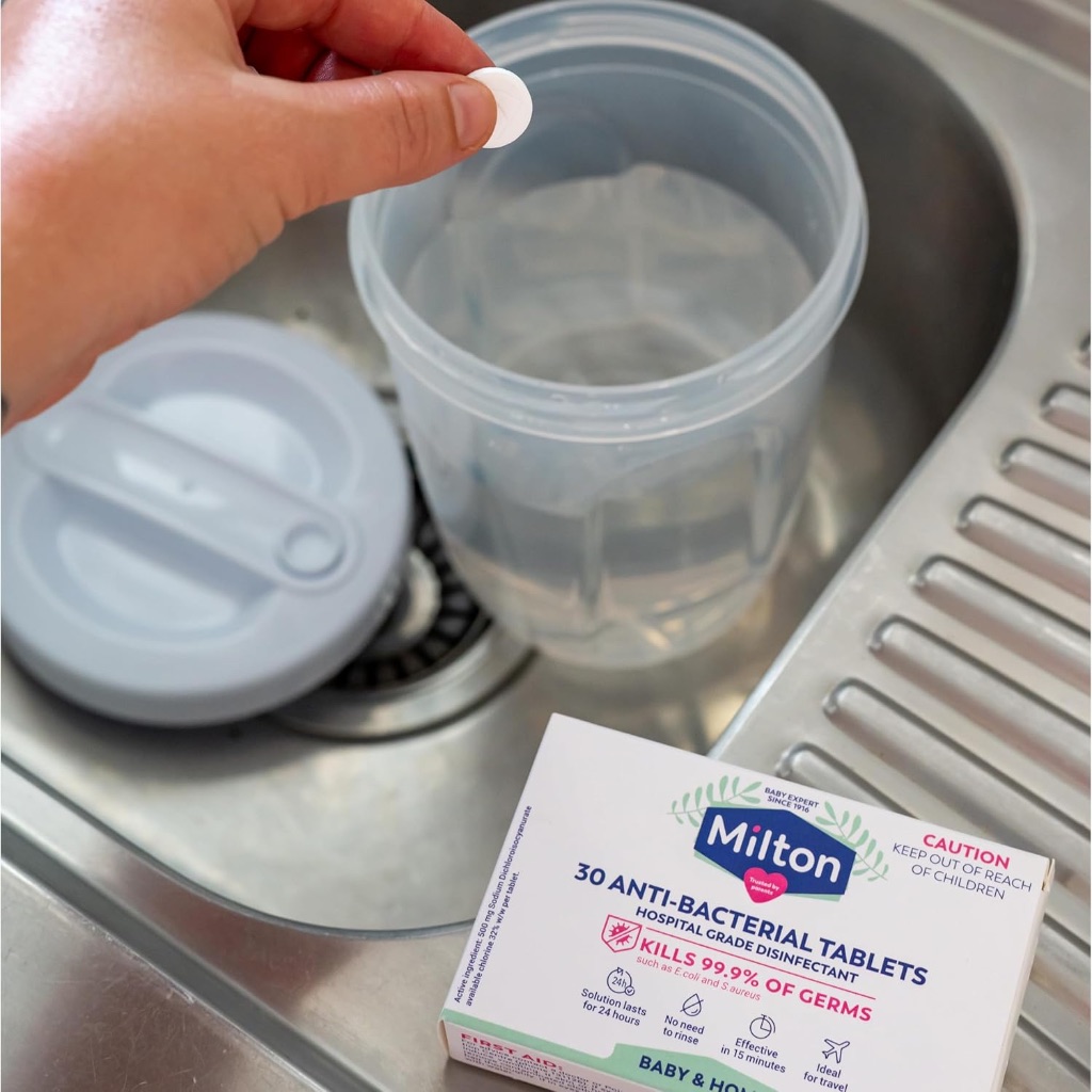 HỘP 30 VIÊN TIỆT TRÙNG bình sữa - vật dụng / đồ chơi trẻ em - gia đình - cốc nguyệt san Milton Anti-Bacterial Tablets