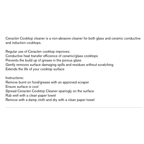 CHAI KEM VỆ SINH MẶT BẾP Ceramic - BẾP TỪ Induction Ceraclen Glass Cooktop Cleaner, 220ml