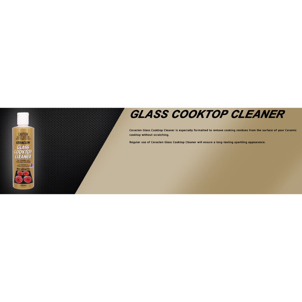CHAI KEM VỆ SINH MẶT BẾP Ceramic - BẾP TỪ Induction Ceraclen Glass Cooktop Cleaner, 220ml
