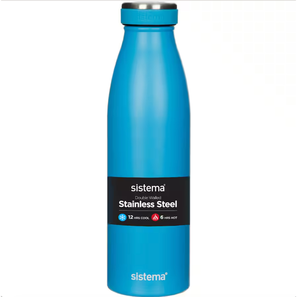 BÌNH GIỮ NHIỆT NÓNG & LẠNH Sistema Drink Bottle Stainless Steel, 2 LỚP THÉP KHÔNG RỈ, 500ml