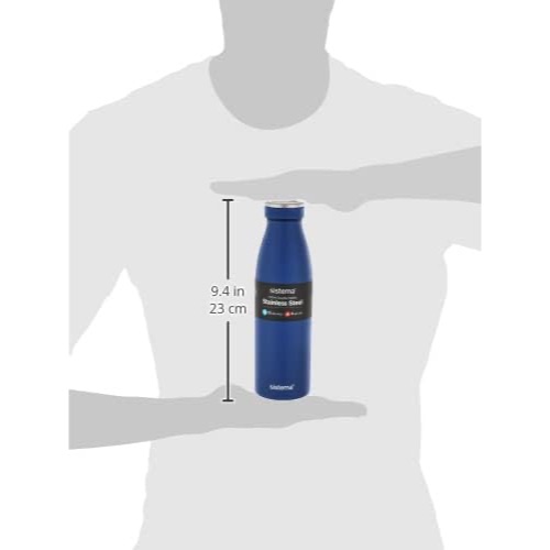 BÌNH GIỮ NHIỆT NÓNG & LẠNH Sistema Drink Bottle Stainless Steel, 2 LỚP THÉP KHÔNG RỈ, 500ml