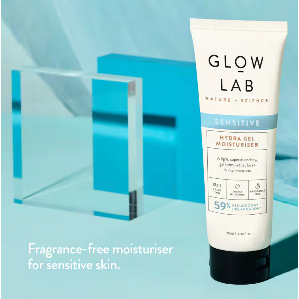 TUÝP KEM DƯỠNG ẨM Glow Lab Facial Moisturiser Hydra Gel Sensitive, 100ml
