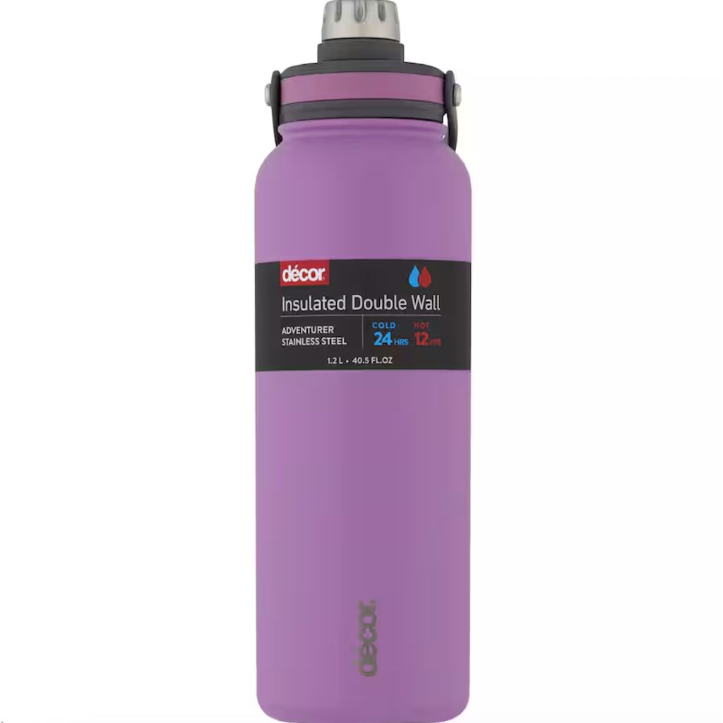 BÌNH NƯỚC QUAI XÁCH Decor Adventurer Stainless Steel Water Bottle Double Wall, SIZE ĐẠI XL 1.2L