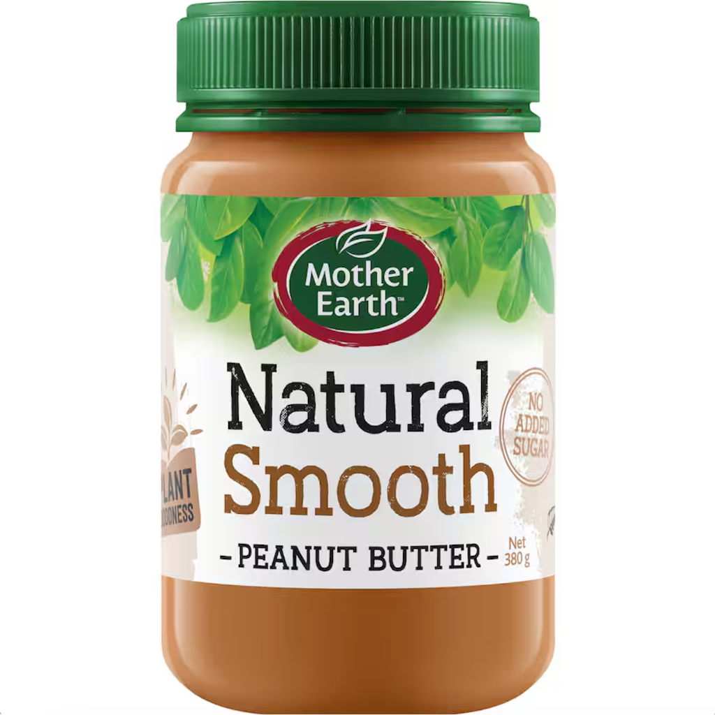 BƠ ĐẬU PHỘNG GIÀU ĐẠM PROTEIN - KHÔNG ĐƯỜNG Mother Earth CRUNCHY / SMOOTH Peanut Butter, 380g