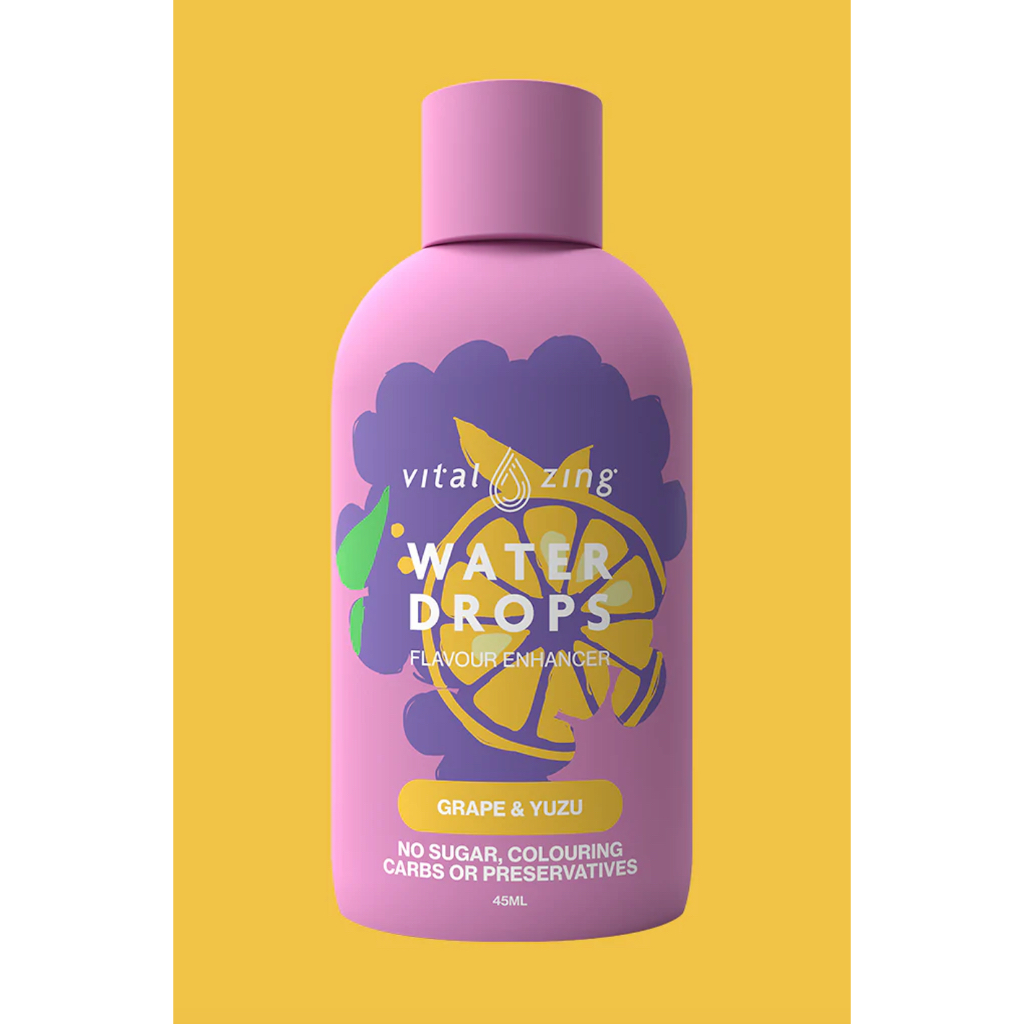 GIỌT NƯỚC TRÁI CÂY KHÔNG ĐƯỜNG Vital Zing Water Drops Flavour Enhancer, Tropical - Black Cherry - Tropical Fruit, 45ml