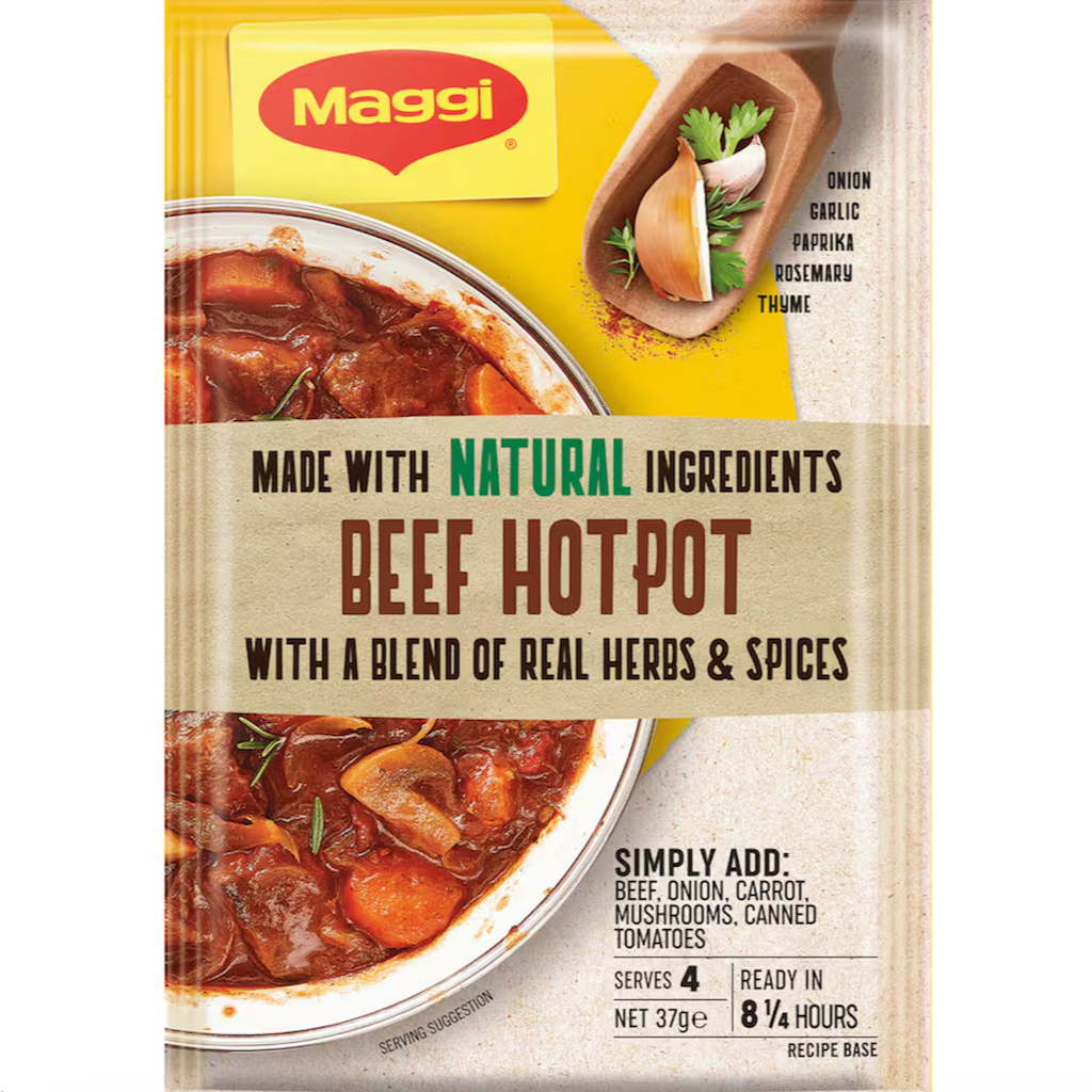 BỘT GIA VỊ BÒ Maggi Beef, Goulash - Stroganoff, THÀNH PHẦN TỰ NHIÊN Natural Ingredients