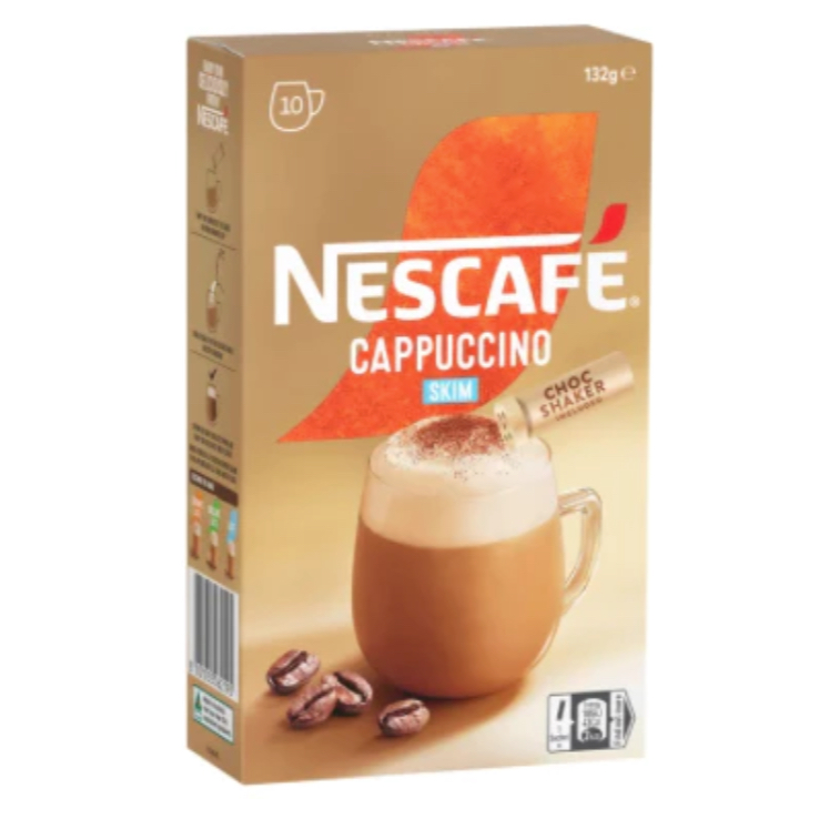 HỘP 10 GÓI Nescafe Cafe Menu Coffee Sachets Capuchino – Caramel – Hazelnut –  Mocha – Vanilla