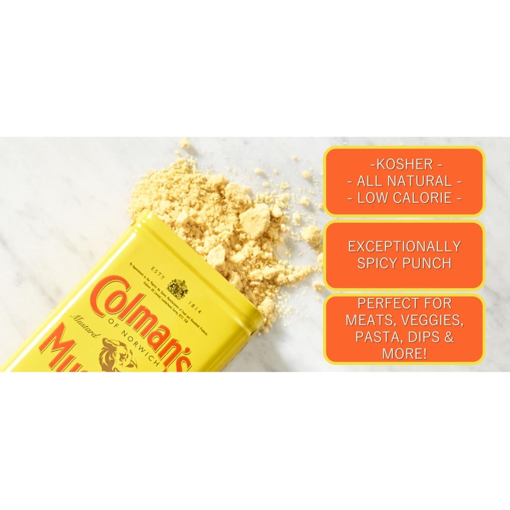 BỘT / SỐT MÙ TẠT VÀNG Colman's Original English Mustard Powder, 57g - 170g