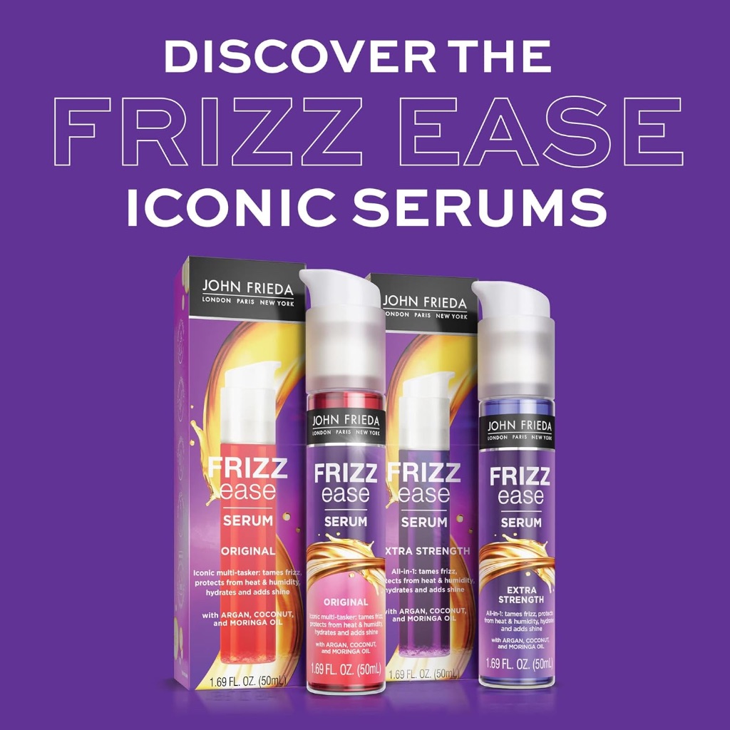 SERUM CHỐNG XÙ TÓC - Bảo vệ & Dưỡng mượt John Frieda Frizz Ease Original Formula Hair Serum, 50ml