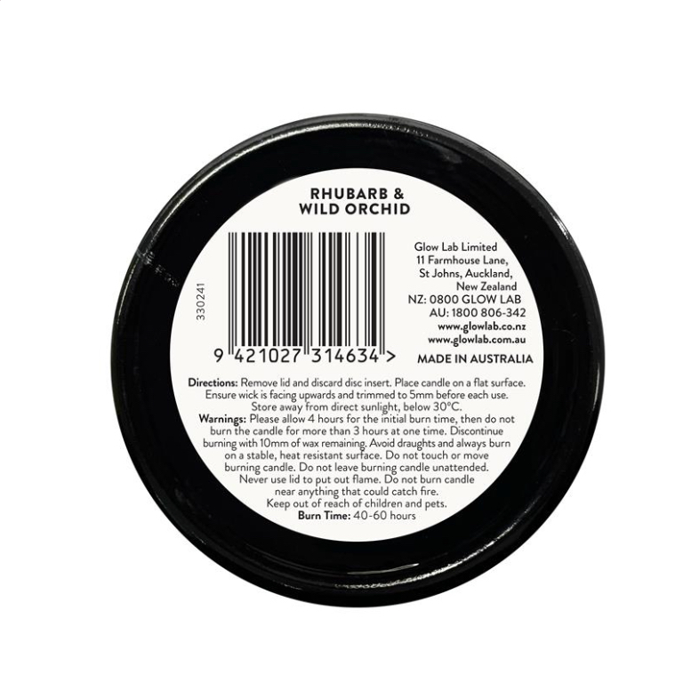 [Made in Australia] NẾN THƠM Glow Lab Candle, Coconut & Sandalwood / Rhubarb & Orchid / Vanilla & Berry, 270g