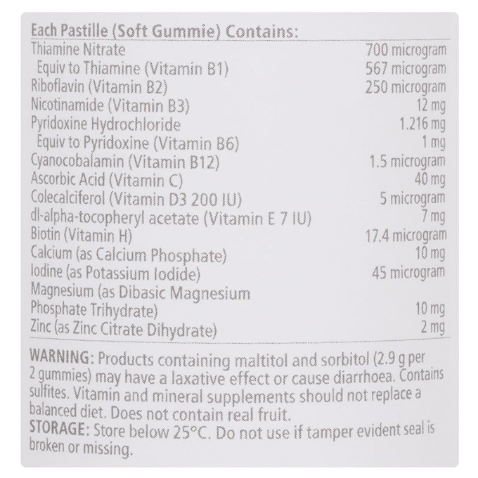 HŨ 65 VIÊN ĐA VITAMIN & KHOÁNG CHẤT - KẸO DẺO KHÔNG ĐƯỜNG Nature's Way Adult Vita Gummies Multivitamin