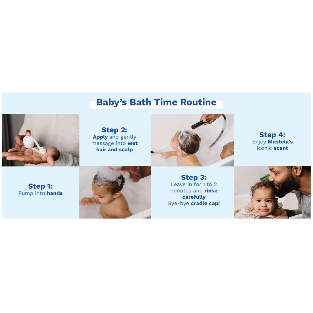 BỌT GỘI ĐẦU TRẺ SƠ SINH Mustela Newborn Foam Shampoo, 99% TỰ NHIÊN, 150ml