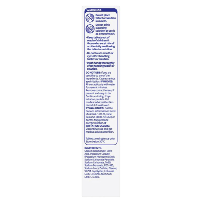 VIÊN SỦI NGÂM VỆ SINH RĂNG GIẢ / HÀM DUY TRÌ Polident Whitening Cleanser Tablets, 4 in 1 ƯU ĐIỂM