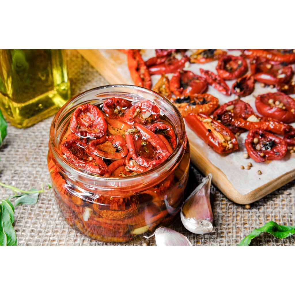 [Farro] CÀ CHUA KHÔ NGÂM DẦU & GIA VỊ Ý SUNDRIED TOMATOES IN OIL WITH SPICES, 212ml