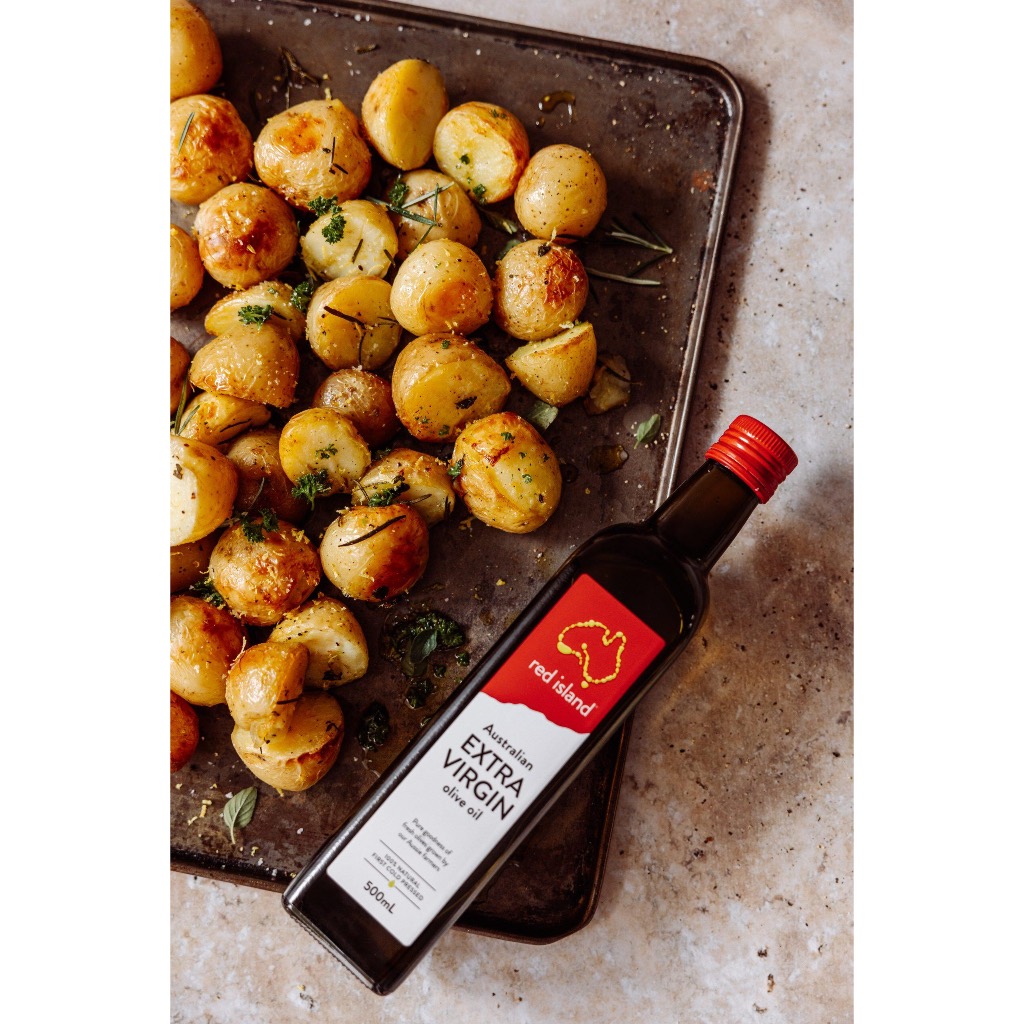 DẦU OLIVE ÚC Red Island AUSTRALIAN Olive Oil Extra Virgin First Cold Pressed, ÉP LẠNH, 250ml