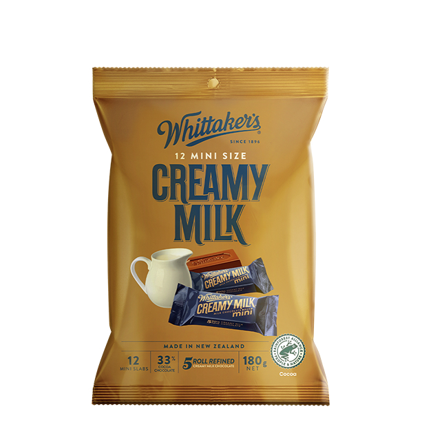 SOCOLA Whittakers Chocolate Sharepack, Hokey Pokey Crunch – Peanut Slab, 180g (12 gói lẻ mini size)