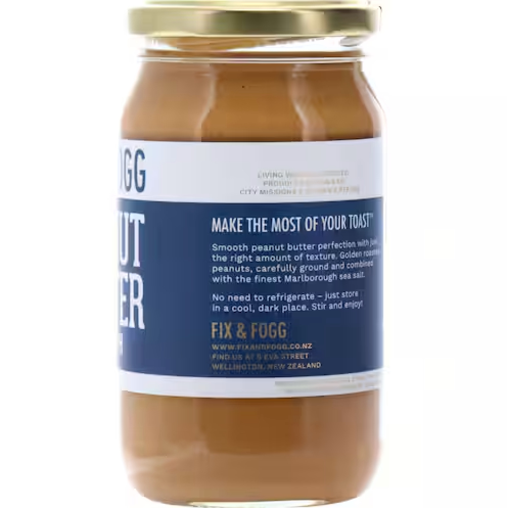 BƠ ĐẬU PHỘNG MƯỢT / GIÒN Fix & Fogg Peanut Butter Smooth / Crunchy, Non GMO - Keto - Vegan, 375g