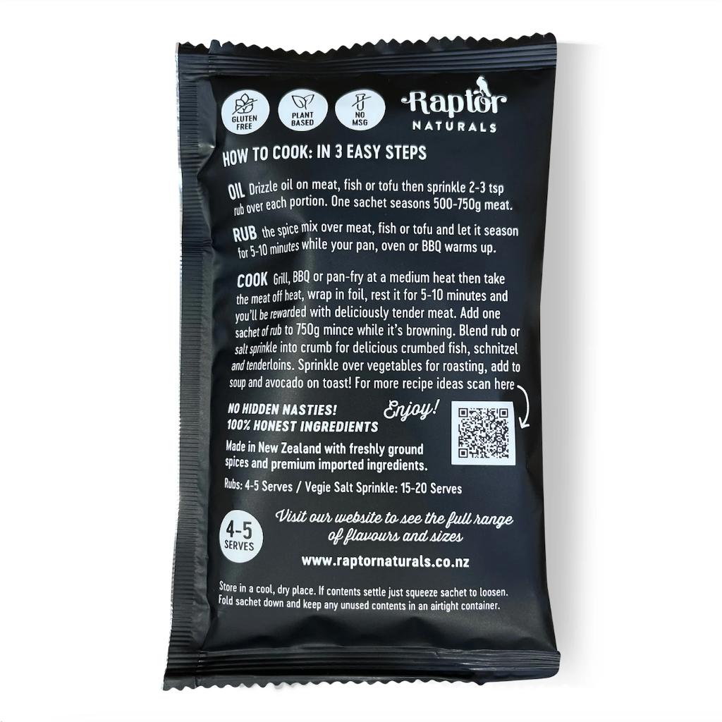 GÓI GIA VỊ ƯỚP Raptor Naturals Herb & Spice Rub / Sprinkle, Chipotle & Coffee / BBQ / Steak / Vegie