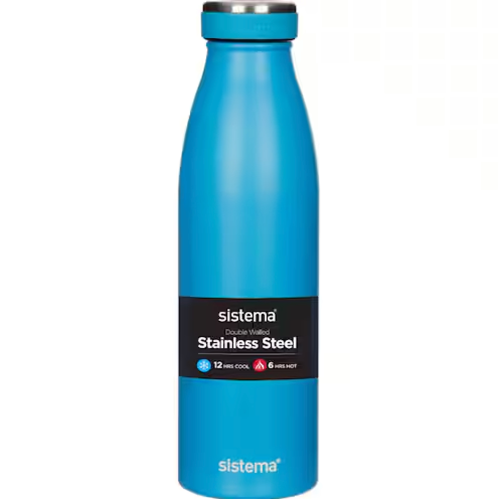 BÌNH GIỮ NHIỆT NÓNG & LẠNH Sistema Drink Bottle Stainless Steel, 2 LỚP THÉP KHÔNG RỈ, 500ml