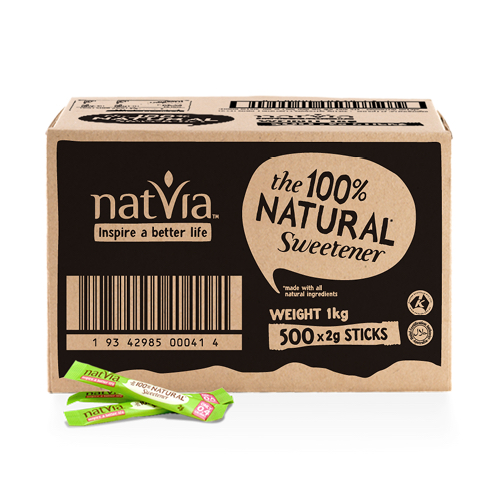 COMBO 50 GÓI ĐƯỜNG CỎ NGỌT Natvia 100% TỰ NHIÊN, CALO THẤP, 2g/gói