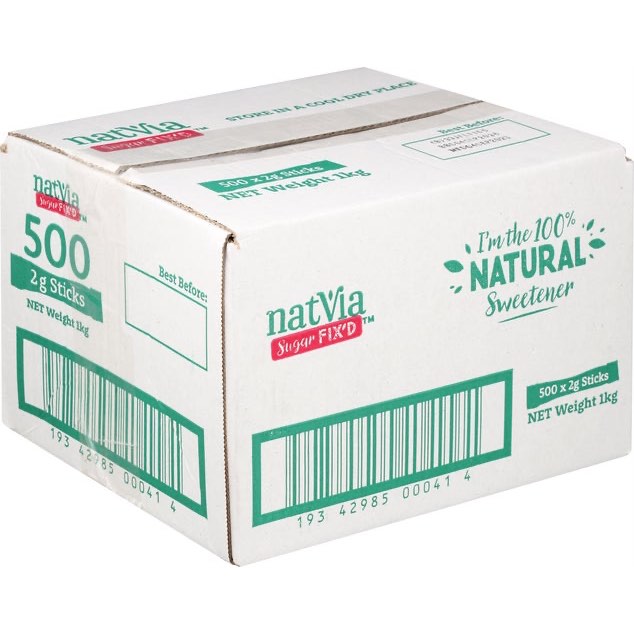 COMBO 50 GÓI ĐƯỜNG CỎ NGỌT Natvia 100% TỰ NHIÊN, CALO THẤP, 2g/gói