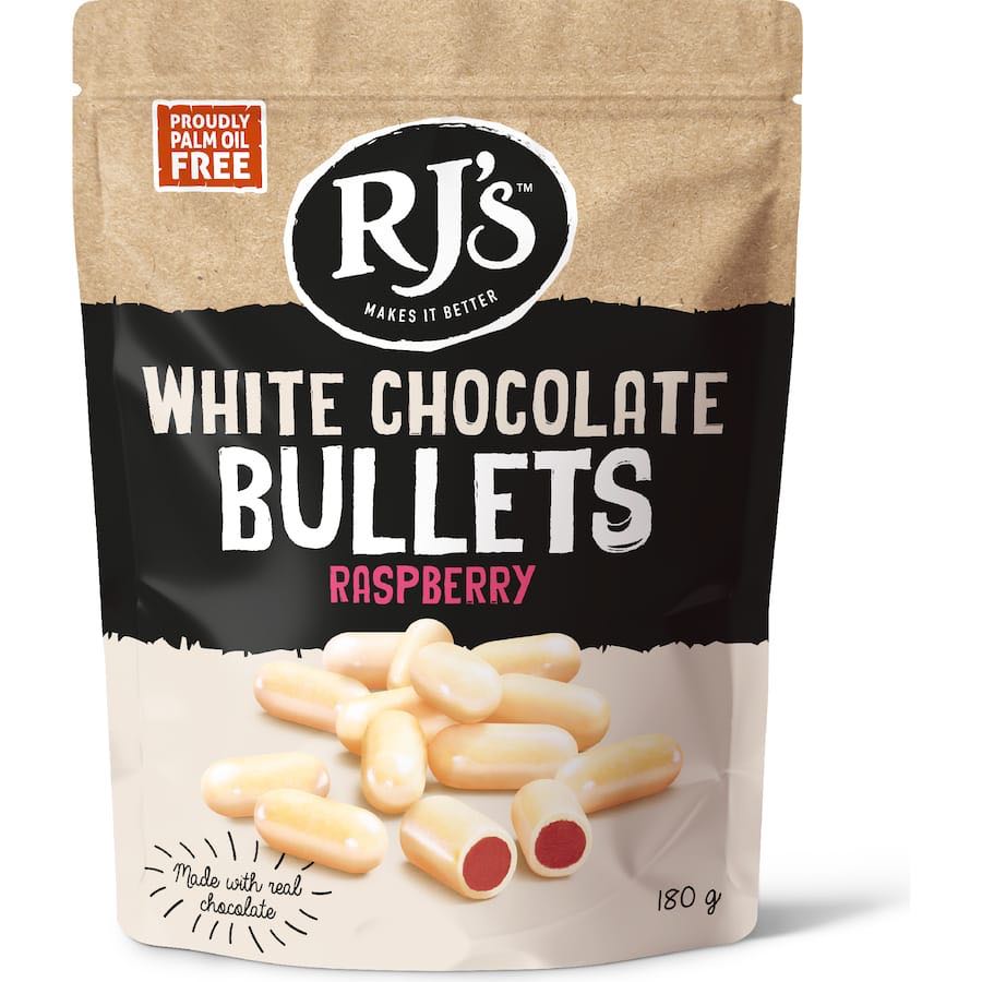 SOCOLA BỌC CAM THẢO DẺO RJ's Dark Chocolate Licorice Bullets, 200g