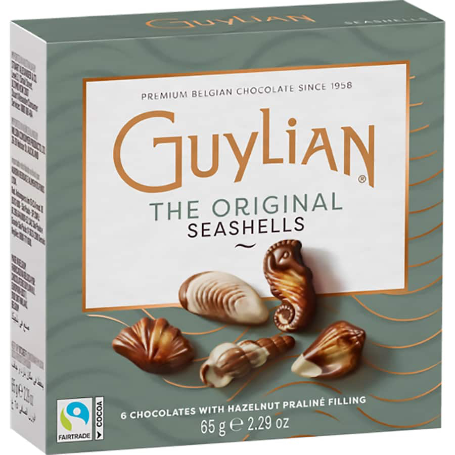 HỘP MIX 5 LOẠI SOCOLA VỎ SÒ Guylian Chocolate Box Seashells, 65g - 250g