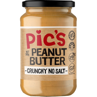 BƠ ĐẬU PHỘNG MƯỢT / GIÒN CÓ / KHÔNG MUỐI Pic's Peanut Butter SMOOTH / CRUNCH / NO SALT / SMOOCHY, 380g