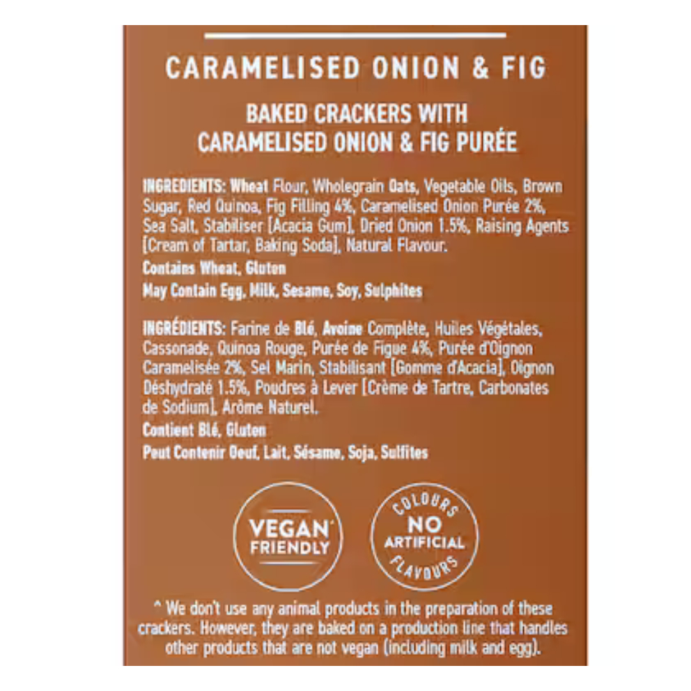 BÁNH CRACKER ĂN KÈM PHÔ MAI / MỨT Huntley & Palmers GRAZING BITES, SeaSaltCranberry / OnionFig, 150g