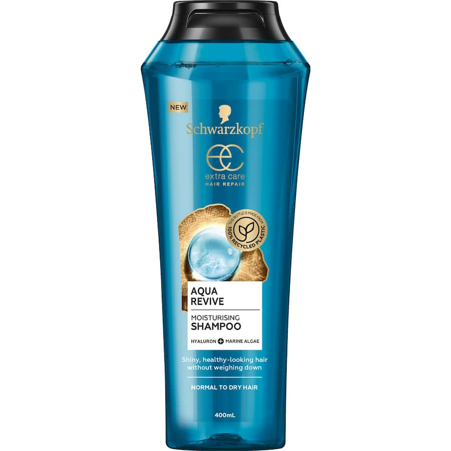 DẦU GỘI Schwarzkopf Extra Care Aqua Revive – Cấp Ẩm Sâu, Tóc Mềm Mượt & Bóng Khỏe, 400ml