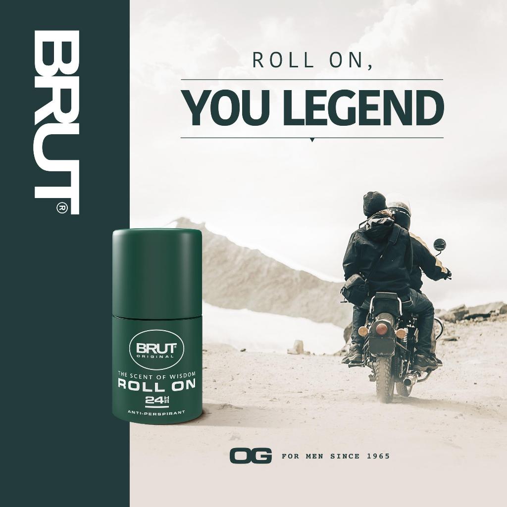 LĂN KHỬ MÙI BRUT Original 24h Anti-Perspirant Roll On – Ngăn Mồ Hôi, Khử Mùi, Hương Nam Tính, 50ml