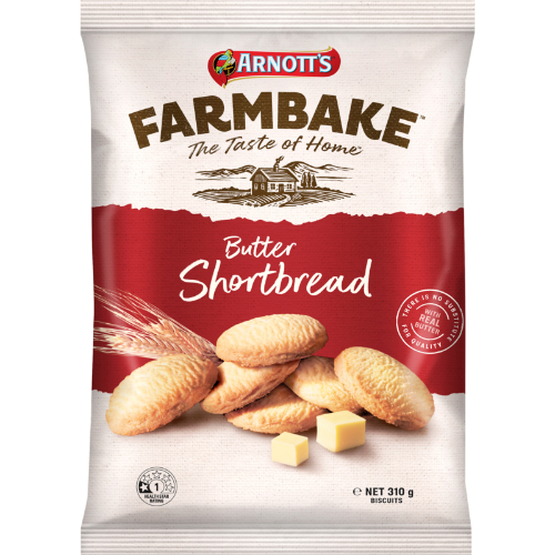 BÁNH QUY BƠ GIÒN XỐP Arnott’s Farmbake Butter Shortbread – Thơm Ngon Uống Trà, 310g