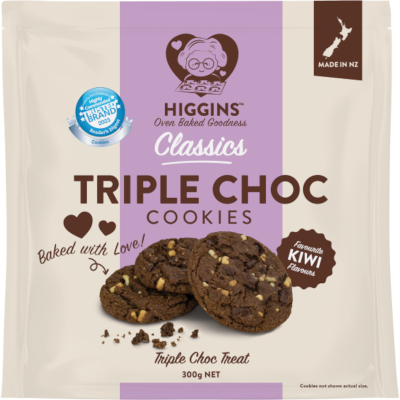 BÁNH QUY BƠ / SOCOLA ĐEN / CARAMEL Higgins 40% Chocolate Cookies – Cao Cấp, Vị Ngon Khó Cưỡng, 300g