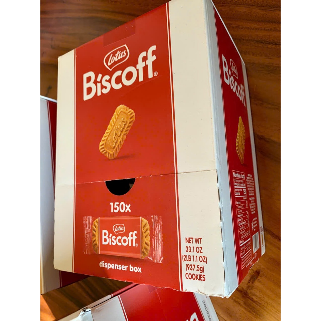 [BEST SELLER - PHẢI THỬ] THÙNG NẮP MỞ 150 CÁI BÁNH QUY Biscoff GIÒN Lotus Biscoff Biscuits, 937.5g