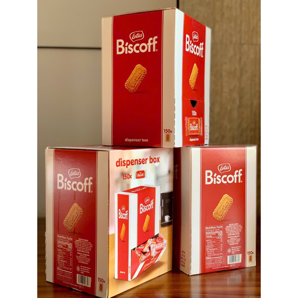 [BEST SELLER - PHẢI THỬ] THÙNG NẮP MỞ 150 CÁI BÁNH QUY Biscoff GIÒN Lotus Biscoff Biscuits, 937.5g