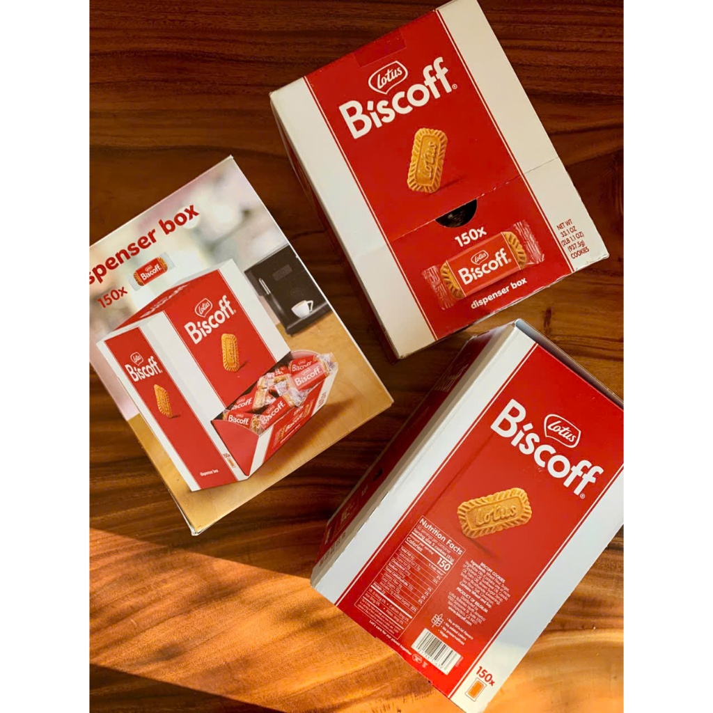 [BEST SELLER - PHẢI THỬ] THÙNG NẮP MỞ 150 CÁI BÁNH QUY Biscoff GIÒN Lotus Biscoff Biscuits, 937.5g