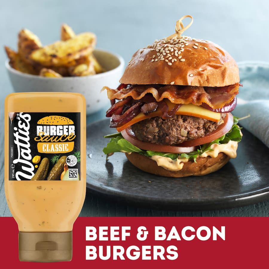 SỐT BURGER TRUYỀN THỐNG Wattie’s Classic Burger Sauce – Sốt Ăn Kèm Đa Năng, Ngon Chuẩn Quán, 295ml