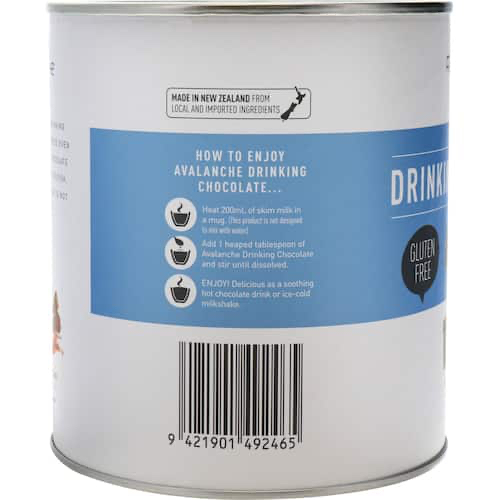 BỘT CACAO / SOCOLA Avalanche Drinking Chocolate - Rich Cafe Style, CHỈ DÙNG VỚI SỮA, 400g