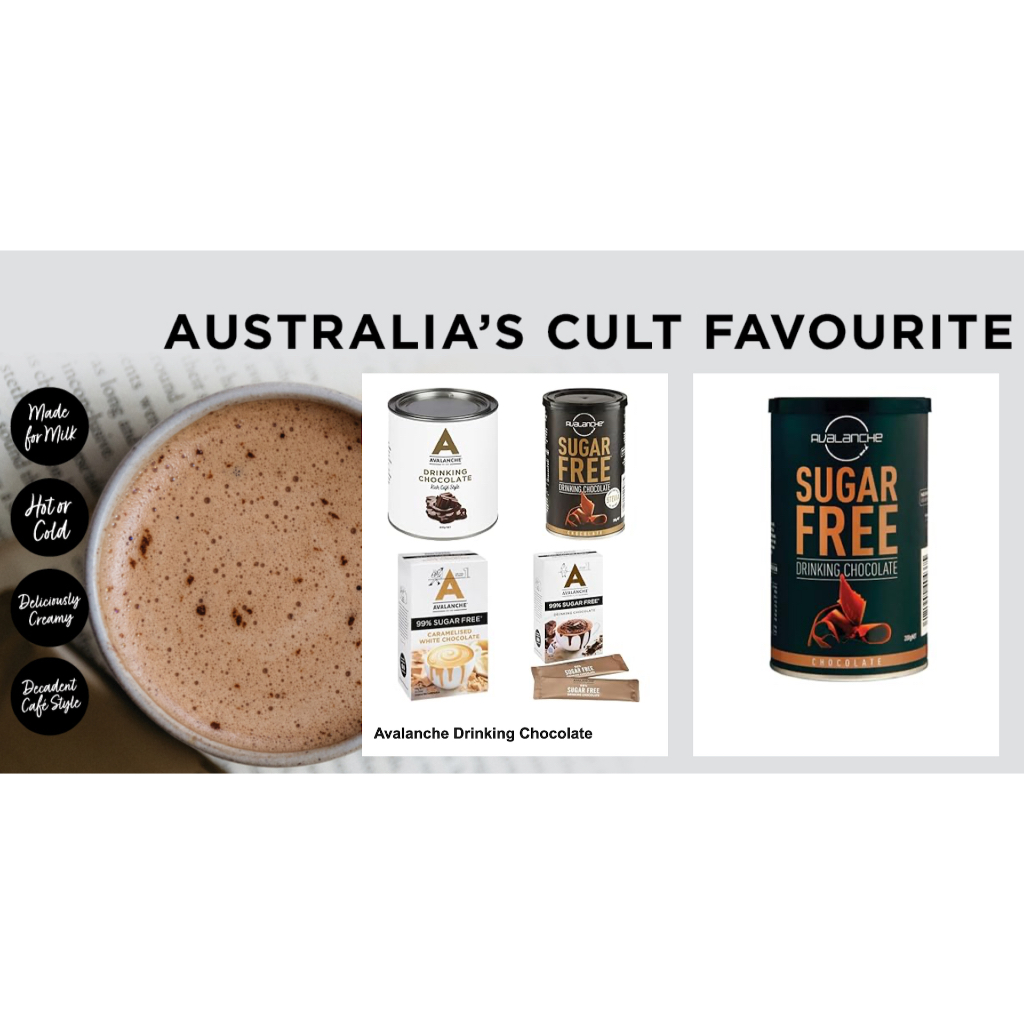 BỘT CACAO / SOCOLA Avalanche Drinking Chocolate - Rich Cafe Style, CHỈ DÙNG VỚI SỮA, 400g