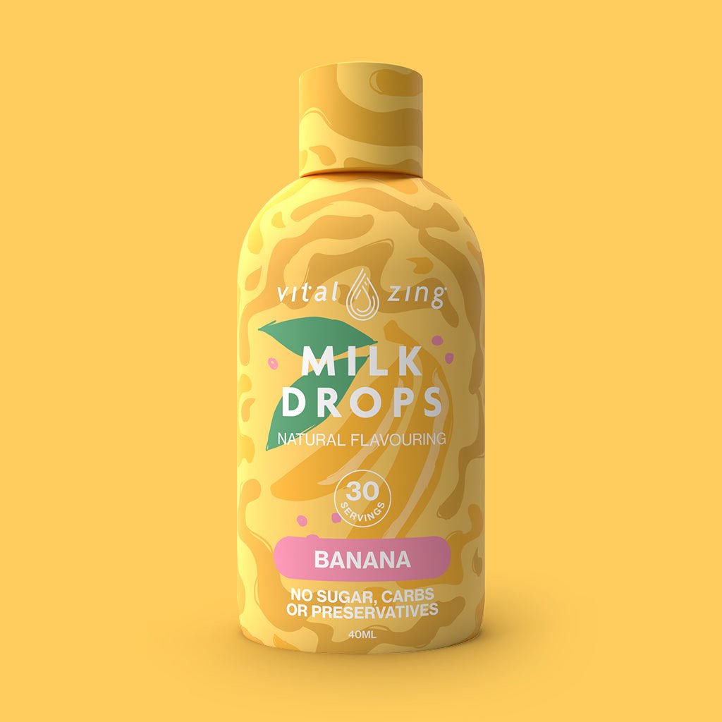GIỌT MILK DROPS VITAL ZING KHÔNG ĐƯỜNG - TĂNG HƯƠNG VỊ sữa, yoghurt, cafe, làm bánh, kem, No Sugar, No/Low Carbs, 40ml