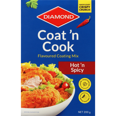 BỘT CHIÊN GIÒN TRUYỀN THỐNG/CAY Diamond Coat and Cook Flavoured Coating Mix - ORIGINAL/SPICY, 250g
