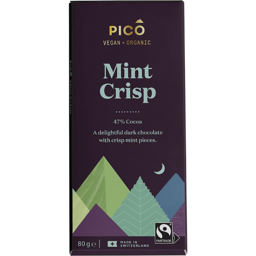 THANH SOCOLA THỤY SĨ - HỮU CƠ Pico Organic Chocolate Bar, Sea Salt, 80g