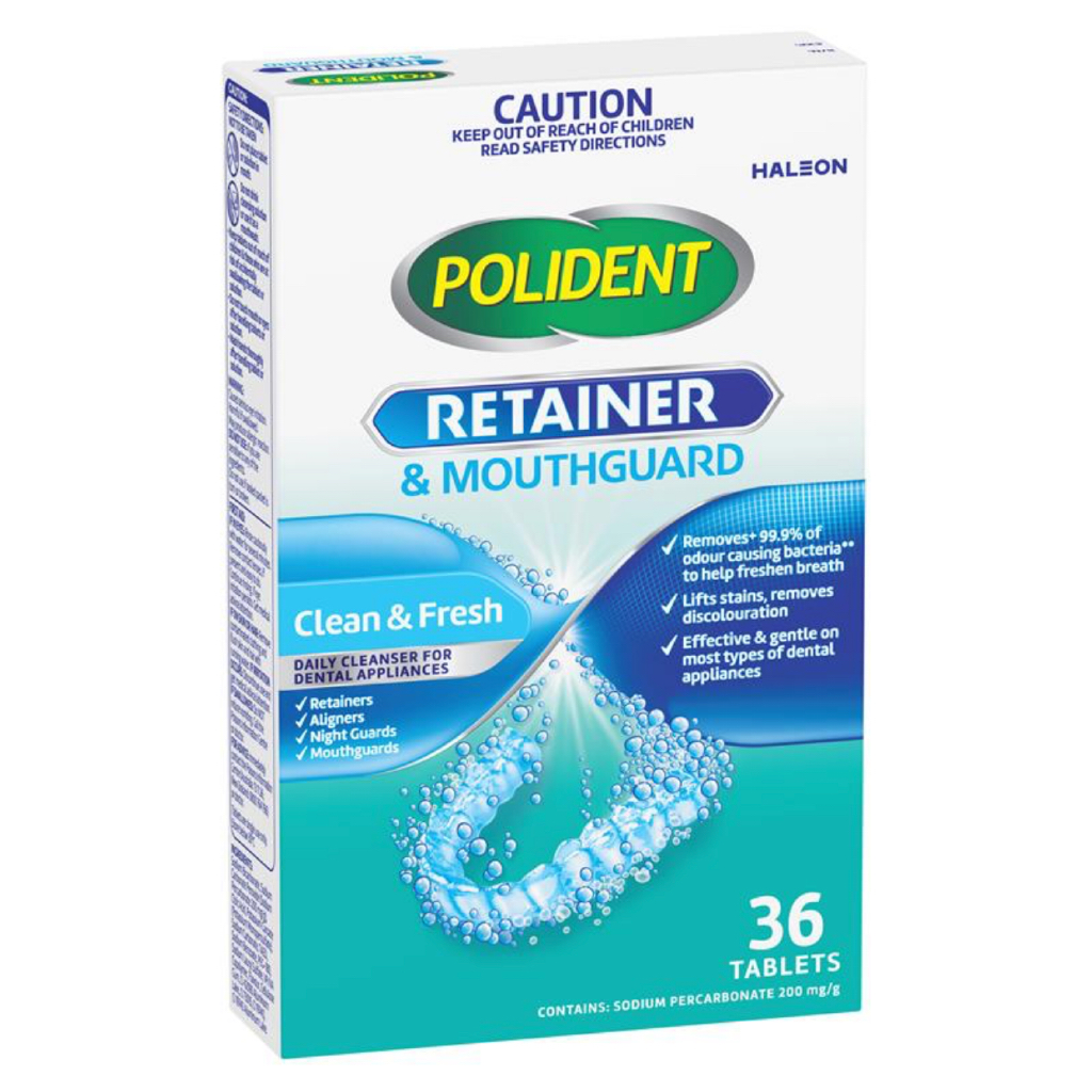 VIÊN SỦI NGÂM VỆ SINH RĂNG GIẢ / HÀM DUY TRÌ Polident Whitening Cleanser Tablets, 4 in 1 ƯU ĐIỂM