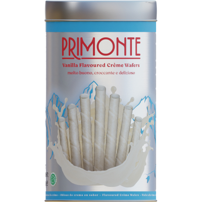 BÁNH XỐP Wafer Primonte Assorted Chocolate, MIX Kem Socola Dâu Strawberry & Vanilla Creme, 825g