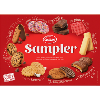 HỘP 9 LOẠI BÁNH QUY New Zealand Griffin's Assorted, Favourites / Sampler Biscuits, 500g-1kg